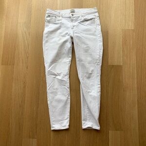 White j crew tooth pick jeans
